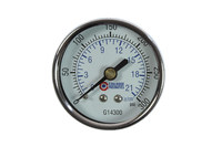 image of Coilhose 1/4 in Dial Gauge G14300-DL - Chrome Plated - 92856