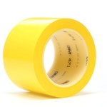 image of 3M 471 Yellow Marking Tape - 3 in Width x 36 yd Length - 5.2 mil Thick - 06470