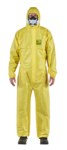 image of Ansell Microchem AlphaTec Chemical-Resistant Coveralls 68-2300 YY23-B-92-111-07 - Size 3XL - Yellow - 06024