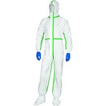 image of Delta Plus DeltaTek Disposable Coverall DT119 DT119GT - Size Large - White - 10321