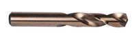 image of Precision Twist Drill 3.1 mm 4ASMCO Stub Length Drill 6001024 - Right Hand Cut - Bronze Finish - 49 mm Overall Length - 2.5 in Standard Flute - High-Speed Cobalt