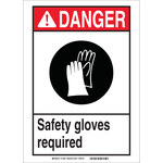 image of Brady B-302 Polyester Rectangle PPE Sign - 14 in Width x 10 in Height - Laminated - 119401