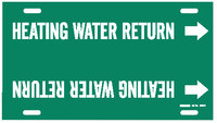 image of Brady 4327-H Strap-On Pipe Marker, 10 in to 15 in - Water - Plastic - White on Green - B-915 - 67321