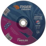 image of Weiler Tiger Ceramic Grinding Wheel 58333 - 9 in - Ceramic - 24 - R