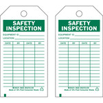 image of Brady 86556 Green on White Polyester General Inspection General Inspection Tag - 3 in Width - 5 3/4 in Height - B-851