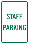 image of Brady B-959 Aluminum Rectangle White Parking Restriction, Permission & Information Sign - Reflective - 115633