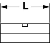 image of 3M Scotchlok MU10BCHTK Yellow Butted Non-Insulated Butted Butt Connector - Butt Connector - 0.56 in Length - 0.135 in Inside Diameter - 02232