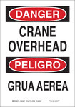 image of Brady B-555 Aluminum Rectangle White Equipment Safety Sign - 7 in Width x 10 in Height - Language English / Spanish - 125169