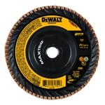 image of Dewalt MAXTRIM Type 27 Flap Disc 61701 - Zirconia - 4 1/2 in - 60