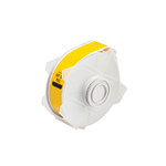 image of Brady 76703 Printer Label Roll - 1.125 in x 100 ft - Vinyl - Yellow - B-581
