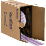 image of Brady Permasleeve 2HX-375-2-VT-4 Die-Cut Printer Sleeve - 0.492 in x 0.622 in - Polyolefin - Purple - B-7642 - 81873