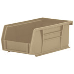 image of Akro-Mils Akrobin Earthsaver 10 lb Sandstone Hanging / Stacking Storage Bin - 7 3/8 in Length - 4 1/8 in Width - 3 in Height - 1 Compartments - 30220RECY SANDSTONE