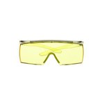 image of 3M SecureFit 3700 OTG Series Safety Glasses SF3703SGAF-GRN - Scotchgard AF/AS Amber Lens, Lime Green Temples