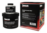 image of Devcon 17671 Blue Ceramic Epoxy - Liquid 2 lb Tub - 3.4:1 Mix Ratio - 11765