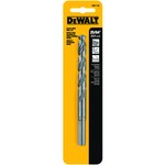 image of Dewalt 25/64 in Jobber Length Drill Bit DW1125 - Split 135° Point - Black & Gold Finish - 5.12 in Overall Length - 3 3/4 in Flute - High-Speed Steel - 3-Flatted Shank