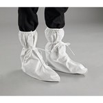 image of Ansell Microchem by AlphaTec 68-1500 White 8 - 12 Disposable Shoe Covers - 076490-17732