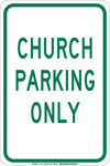 image of Brady B-555 Aluminum Rectangle White Parking Restriction, Permission & Information Sign - 12 in Width x 18 in Height - 129711
