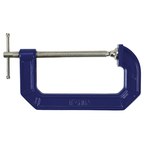 image of Irwin Quick-Grip 100 Series C-Clamp 225106 - 6 in Capacity - 3 1/2 in Throat - 1000 lb Pressure