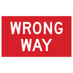 image of Brady B-959 Aluminum Rectangle Red Stop Signs, Traffic Control Signs & Banners Sign - 30 in Width x 18 in Height - 94152