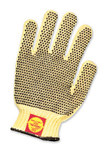 image of Honeywell Perfect Fit Brown/Yellow Youth Cut-Resistant Gloves - ANSI A3 Cut Resistance - PVC Palm Only Coating - KVD18AYR-100
