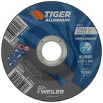 image of Weiler Tiger Aluminum Cutting Wheel 58205 - 4-1/2 in - Aluminum Oxide - 60 - S