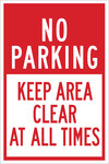 image of Brady B-555 Aluminum Rectangle White Parking Restriction, Permission & Information Sign - 12 in Width x 18 in Height - 124311