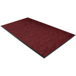 image of Red Vinyl Backing Deluxe Vinyl Carpet Mat - 10 ft Length - SHP-8844