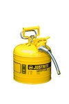 image of Justrite Accuflow Safety Can 7220220 - Yellow - 14048