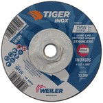 image of Weiler Tiger Inox Cutting Wheel 58109 - Type 27 - Depressed Center Wheel - 4-1/2 in - 60 - S