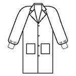 image of Kimberly-Clark Basic Work Coat 10121 - Size Medium - White