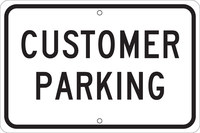 image of Brady B-401 High Impact Polystyrene Rectangle White Parking Restriction, Permission & Information Sign - 14 in Width x 10 in Height - 25847