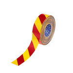 image of Brady ToughStripe Max Red, Yellow Marking Tape - 2 in Width x 100 ft Length - 0.024 in Thick - 62910