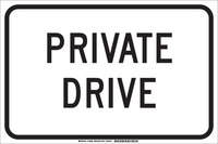 image of Brady B-555 Aluminum Rectangle White Stop Signs, Traffic Control Signs & Banners Sign - 18 in Width x 12 in Height - 129678