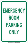 image of Brady B-555 Aluminum Rectangle White Parking Restriction, Permission & Information Sign - 12 in Width x 18 in Height - 129723
