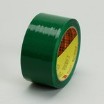 image of 3M Scotch 371 Green Box Sealing Tape - 48 mm Width x 100 m Length - 1.8 mil Thick - 82889