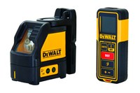 image of Dewalt Green Line Laser Level & Laser Distance Measurer Combo Kit - DW0889CG