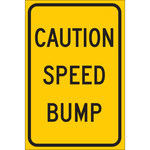image of Brady B-959 Aluminum Rectangle Yellow Stop Signs, Traffic Control Signs & Banners Sign - 12 in Width x 18 in Height - 115584