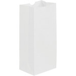 image of White Grocery Bags - 5 in x 9.75 in x 3.25 in - SHP-4000