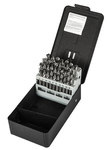 image of Precision Twist Drill C26R42 Stub Length Drill Set 5995604 - Right Hand Cut - Bright Finish - 2.5 in Flute - High-Speed Steel