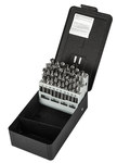 image of Precision Twist Drill C26R42 Stub Length Drill Set - 118° Point - 2.5 in Flute - Right Hand Cut - High-Speed Steel - 090173