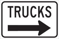 image of Brady B-555 Aluminum Rectangle White Stop Signs, Traffic Control Signs & Banners Sign - 18 in Width x 12 in Height - 124470