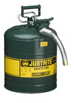 image of Justrite Accuflow Safety Can 7250430 - Green - 14079