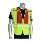 image of PIP High-Visibility Vest 302-PSV-RED 302-PSV-RED-M/XL - Size M/XL - Yellow/Red - ANSI Class 2 (Without Sleeves)