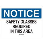 image of Brady B-120 Fiberglass Reinforced Polyester Rectangle White PPE Sign - 14 in Width x 10 in Height - 47333