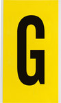image of Brady 3470-G Letter Label - Black on Yellow - 5 in x 9 in - B-498 - 34717
