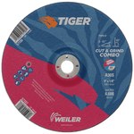 image of Weiler Tiger Cut & Grind Wheel 57107 - 9 in - Aluminum Oxide - 30 - S