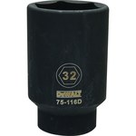 image of Dewalt DWMT75116OSP 32 mm Deep Impact Socket - 1/2 in 6 Point Drive - 51161