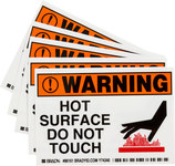 image of Brady Polyester Equipment Safety Sign - 3.5 in Width x 5 in Height - Laminated - 86161