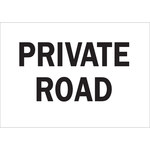 image of Brady B-120 Fiberglass Reinforced Polyester Rectangle White Stop Signs, Traffic Control Signs & Banners Sign - 20 in Width x 14 in Height - 75180