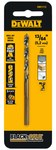 image of Dewalt 13/64 in Jobber Length Drill Bit DW1113 - Split 135° Point - Black & Gold Finish - 3.62 in Overall Length - 2.44 in Flute - High-Speed Steel - 3-Flatted Shank